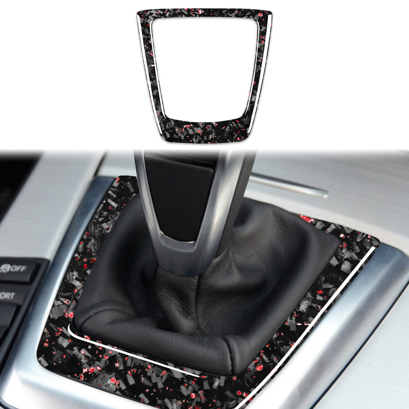 WXZOS Genuine Carbon Fiber Gear Shift Lever Panel Trim for BMW E89 Z4 2009-2015
