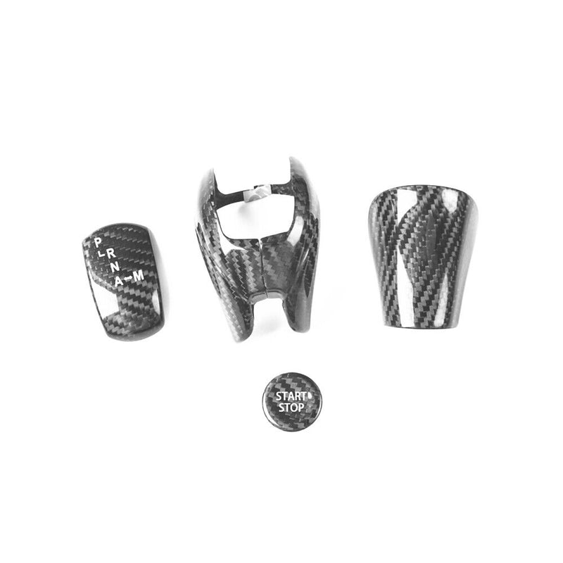 Genuine Carbon Fiber Gear Shift Knob Handle Cover Fit for Nissan GT-R 2008-2015