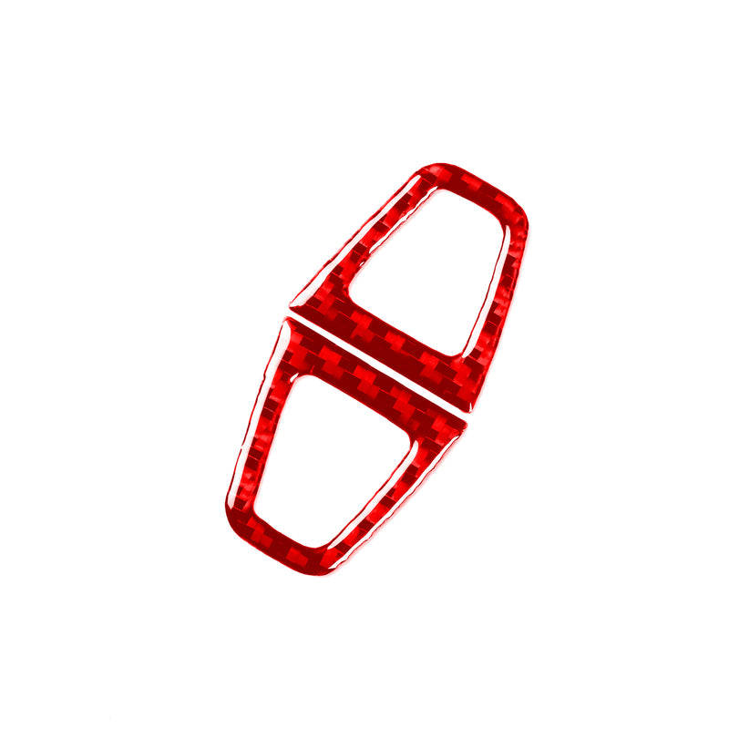 WXZOS Genuine Carbon Fiber Vanity Mirror Trim for Mercedes-Benz W206 C-class 2022-2024