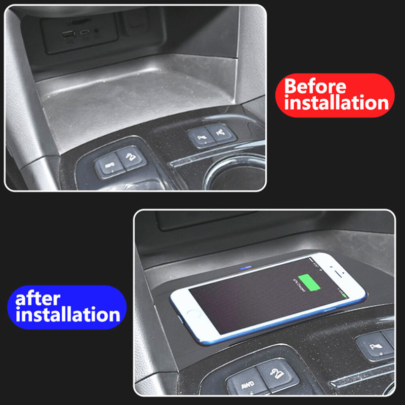 WXZOS Center Console Phone Wireless Fast Charging Pad for Chevrolet Equinox 2018-23