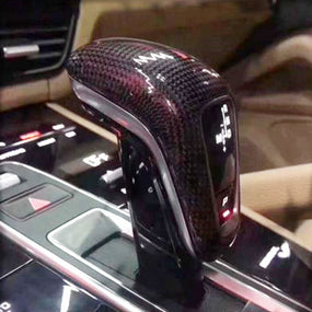 LHD Carbon fiber Gear Shift Knob Panel Sticker for Porsche 2018-2020 Cayenne