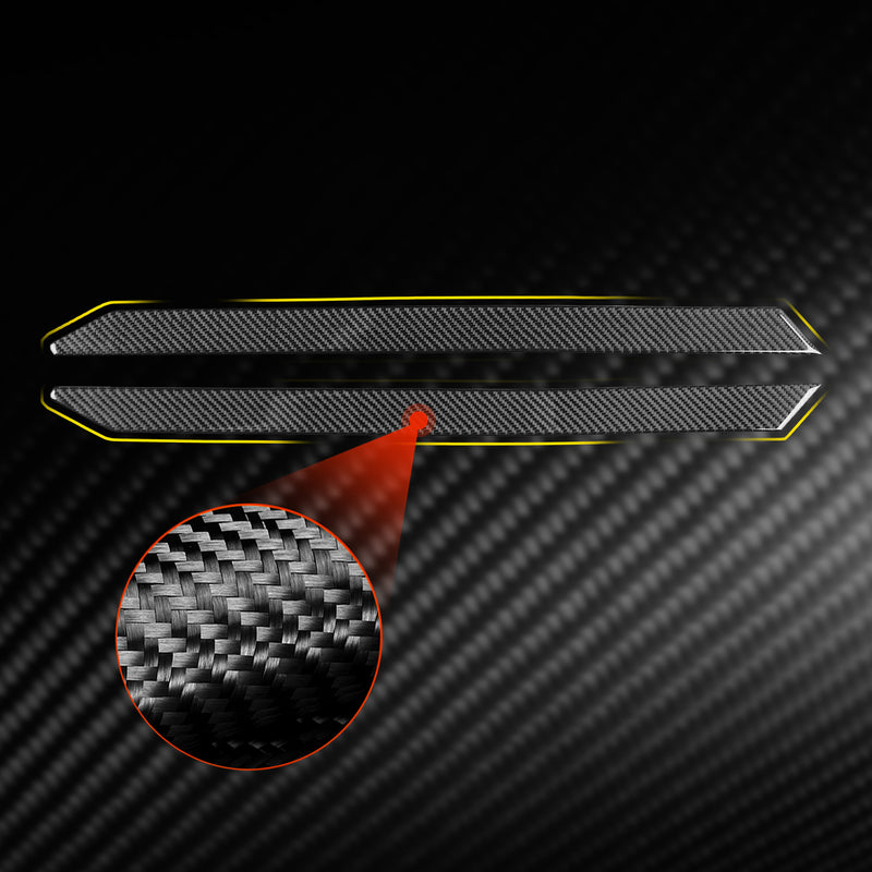 WXZOS Genuine Carbon Fiber Rear Windshield Trim for Chevrolet Corvette C8 2020-2024