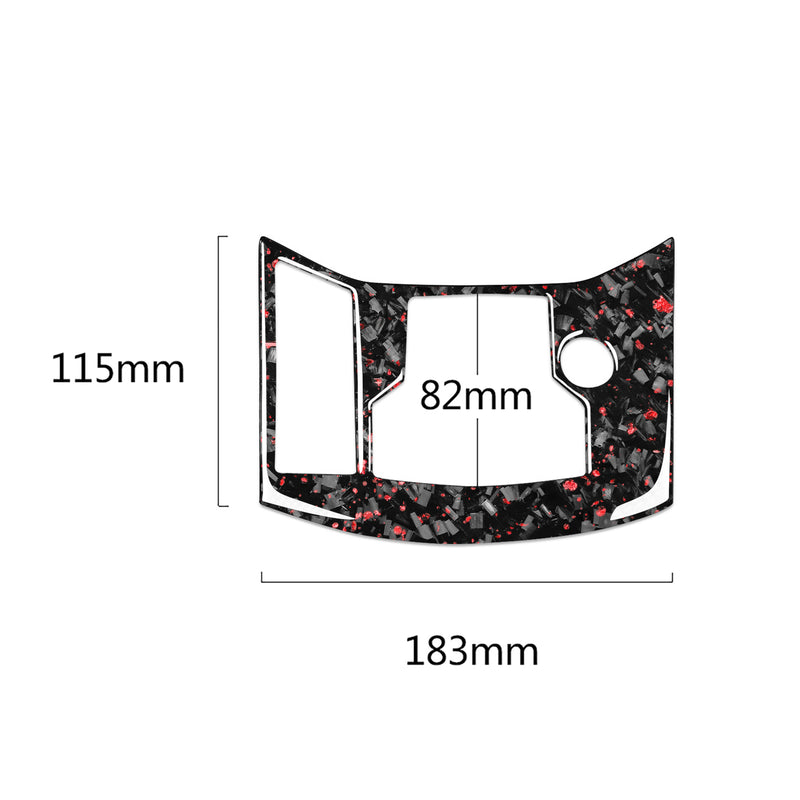 WXZOS Genuine Carbon Fiber Center Console MMI Switch Trim for Mazda CX-5 2016-2019