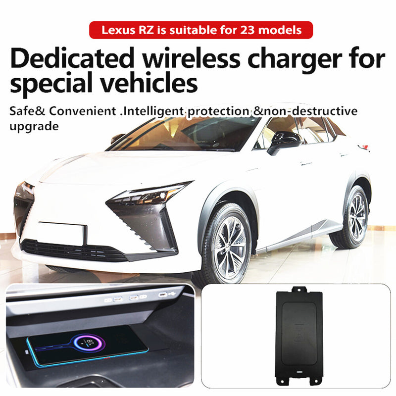 WXZOS Center Console Wireless Fast Charging Pad for Lexus RZ300e RZ450e 2023
