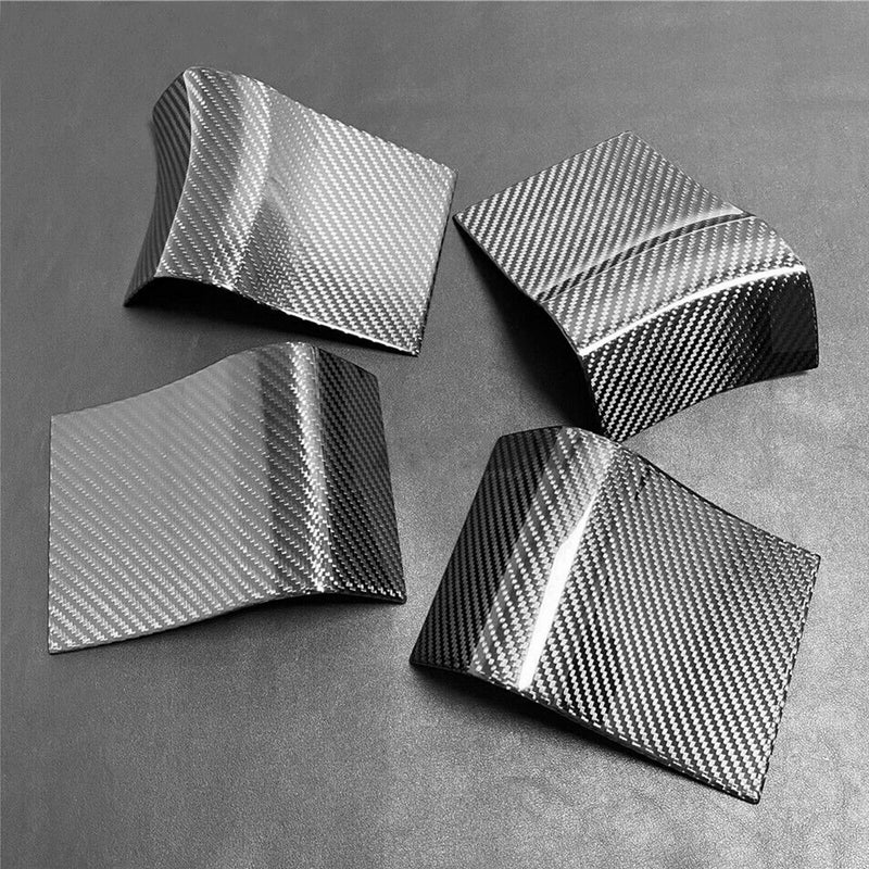 Car Genuine Carbon Fiber Door Inner Handle Panel Trim Kit for Ford F150 2015-20