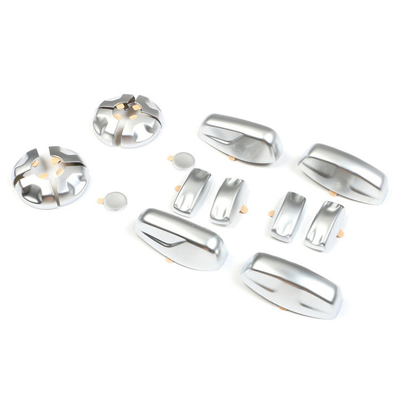 WXZOS 1PC Seat Adjustment Button Cover Trim Chrome Sticker for Porsche Cayenne 2022-24