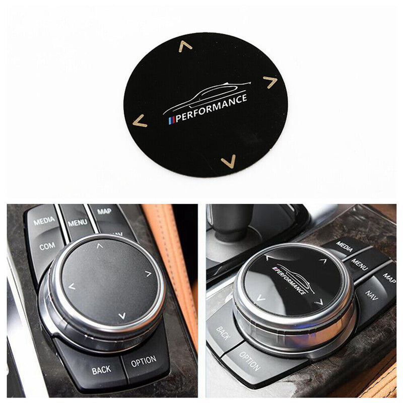 Small Multimedia Knob Cover IDRIVE Button Trim M/// for BMW 5' 6' 7' X3 X4 X5 X6