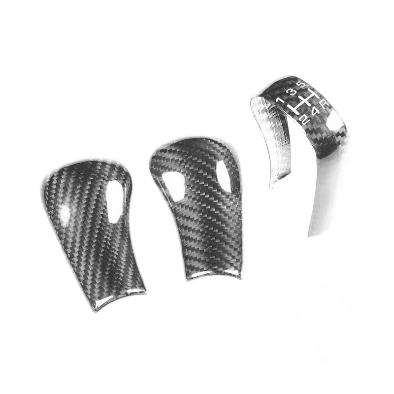 Genuine Carbon Fiber Gear Shift Knob Handle Cover Fit for Nissan GT-R 1989-2002