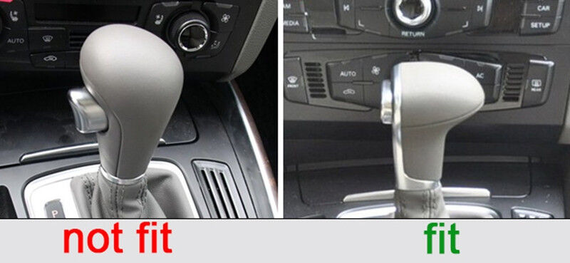 Genuine Leather Gear Shift Knob Cover AT for Audi Q7 Q5 A5 A4 A7 2009-2015