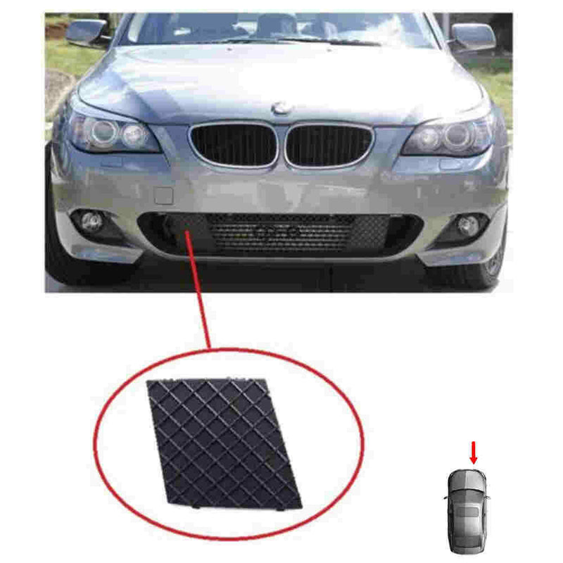 NEW FRONT RIGHT LOWER SIDE BUMPER CENTER MESH GRILL FOR BMW E60 E61 M SPORT