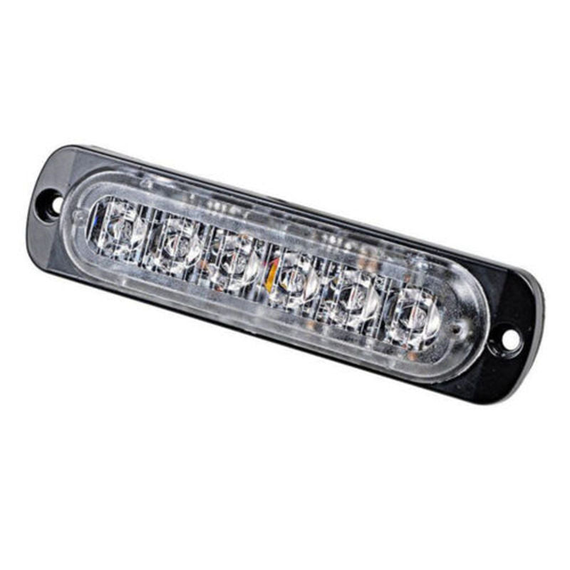Car Truck Emergency Beacon Warning Hazard Flash Strobe Light Bar 4PC Amber 6 LED