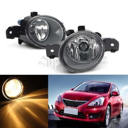 1Pair RH LH Fog Lights w/ H11 bulbs For Nissan Altima Maxima Rogue Sentra Clear