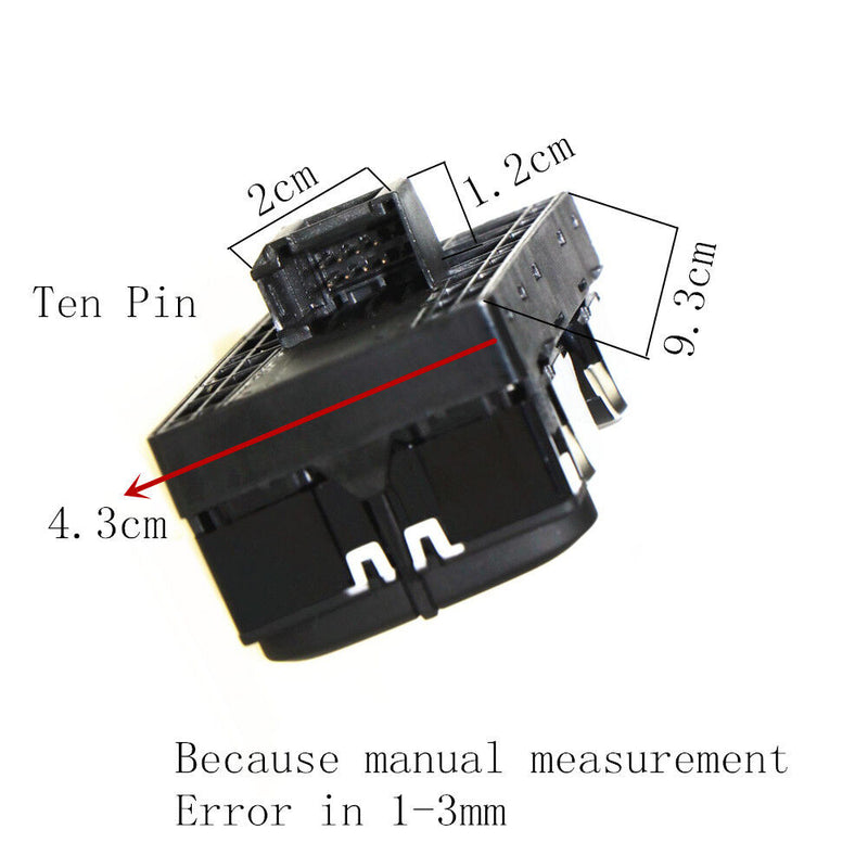Chrome Driver Electronic Master Control Switch Button For AUDI A6 S6 C7 A7 Q3