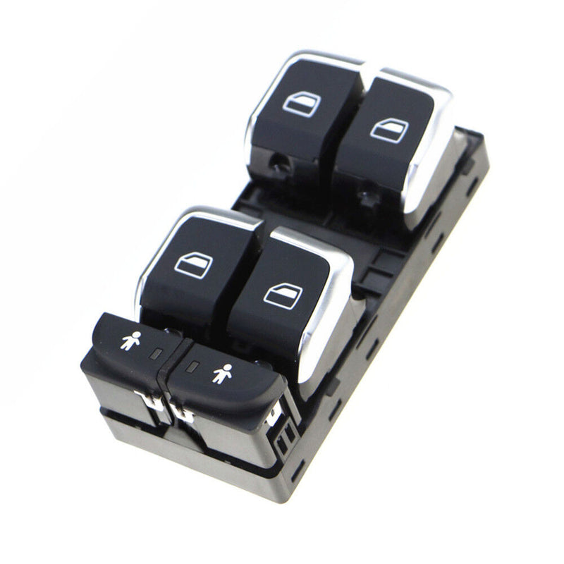 Chrome Driver Electronic Master Control Switch Button For AUDI A6 S6 C7 A7 Q3