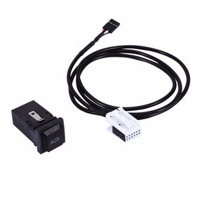AUX USB Switch Cable 5KD035724 For RCD510 RCD310 VW Golf/GTI/R MK5 MK6 Jetta