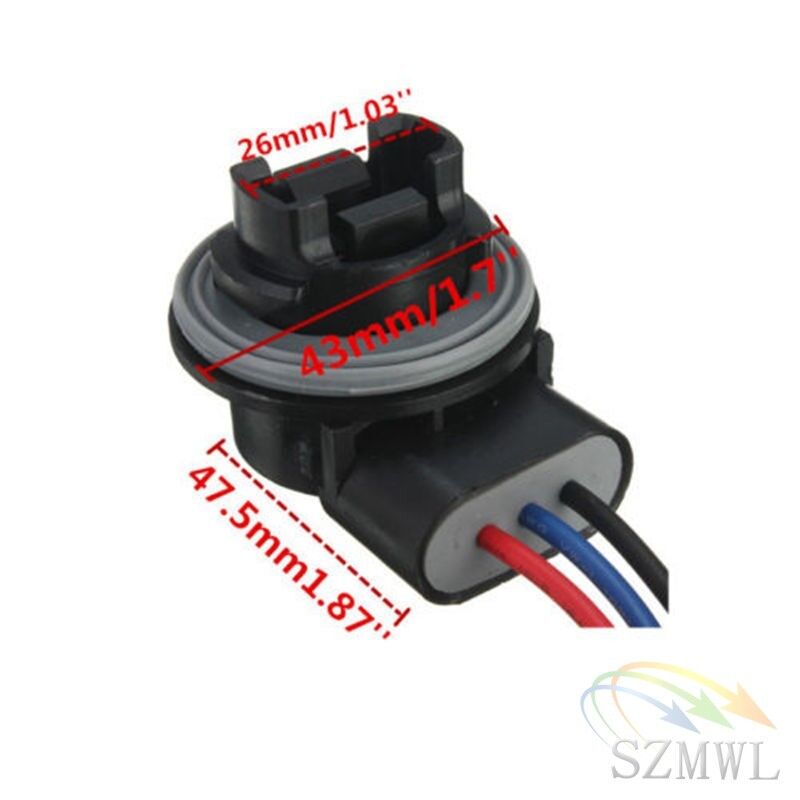 2Pcs 3157 3057 3156 3155 Bulb Socket Turn Signal Light Harness Wire Plug Adapter