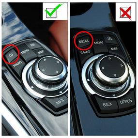 Bright Black IDrive Multi Switch Button Repair for BMW 6Series F02 F04 2009-2012