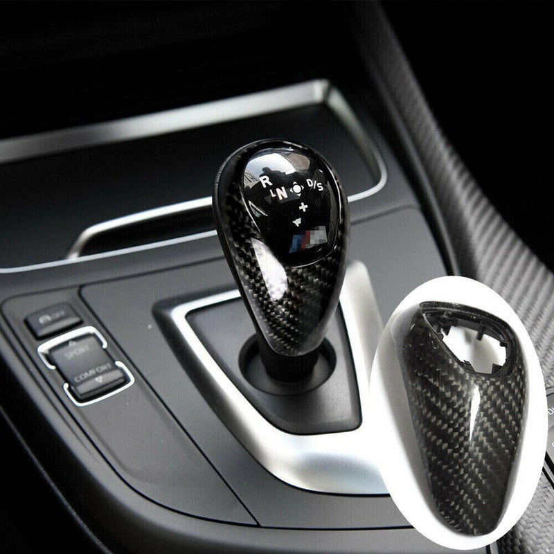 Carbon Fiber Gear Shift Knob Replacement Cover Trim for BMW 2014-2018 M2 M3 M4