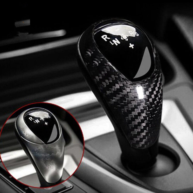 Carbon Fiber Gear Shift Knob Replacement Cover Trim for BMW 2015-2018 X5M X6M