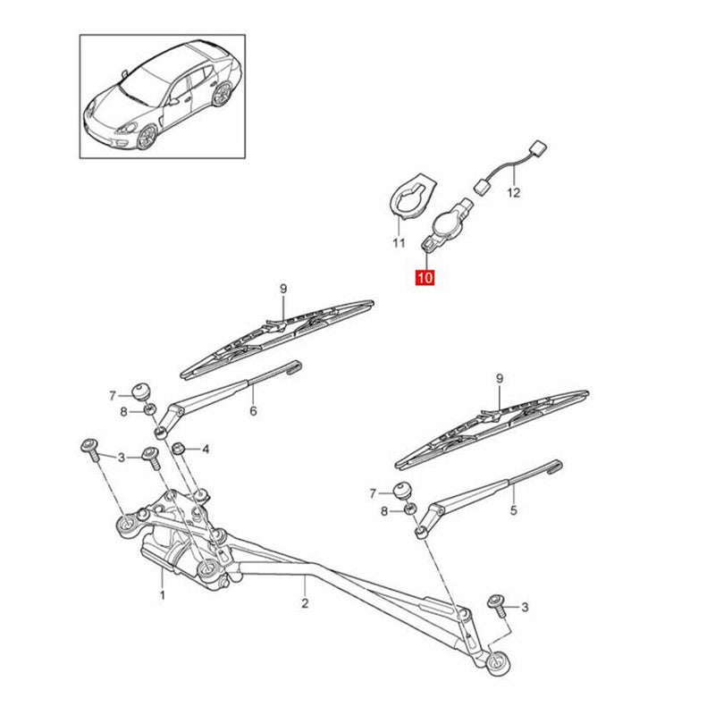 Rain and Light Sensor for Porsche Cayenne 92A 2011-2017 Macan 95B 2015-2018