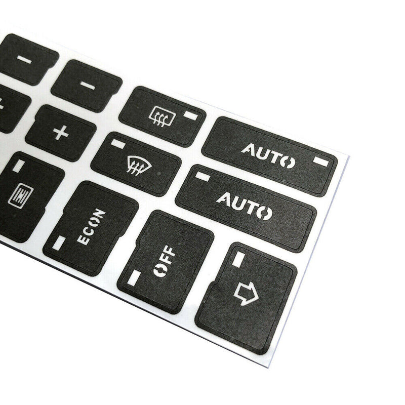 New AC Climate Control Button Repair Decals Stickers for A4 B6 B7 2000-2004