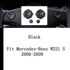 R&L Black Steering Wheel Switch Button for Mercedes-Benz W221 S 2006-2009