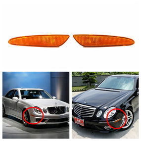 2PCS Side Marker In Bumper Turn Signal Light For Mercedes-Benz W211 E-Class Sale