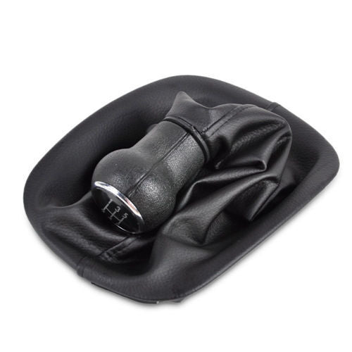 5-Speed Gear Shift Knob Gaitor Boot Leather For VW PASSAT B5/B5.5 1996-2005
