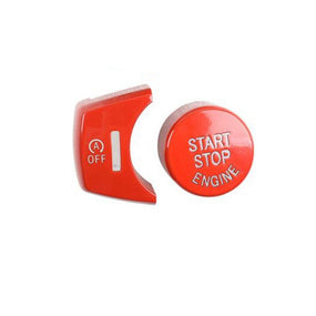 Red Engine Start Stop Button Cover Kit for BMW 2014-2018 X5 F15 2015-2018 X6 F16