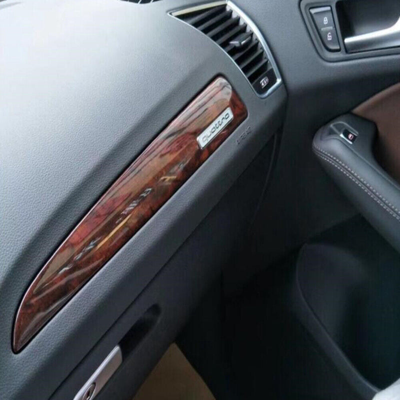 Peach Wood Grain Center Console Panel Inner Door Panel Cover for Audi 2010-18 Q5
