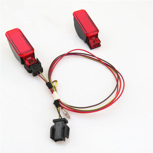 Door Panel Warning Light Cable Kit 2Pcs For AUDI A3 S3 A4 A5 A6 A7 A8 Q3 Q5 TT