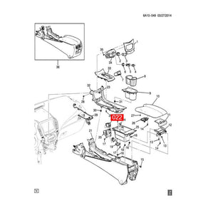 Dual USB Port SD Card Interface AUX Jack 13581213 for Chevrolet Corvette 2014-18