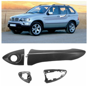 Front Left Side Dumb Black Exterior Door Handle For BMW X5 2000-06 51218243617