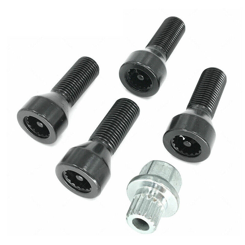 M14 x 1.5 Aluminum Wheel Bolts Lock Screw 36136786426 For BMW 7' E66 X3 E83