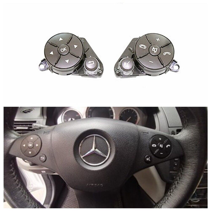 Brown Steering Wheel Switch Replacement Button for Mercedes-Benz 12-16 W204 W212