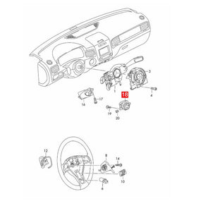 7P6905843D Engine Start Stop Ignition Lock for VW Touareg 2011-2018