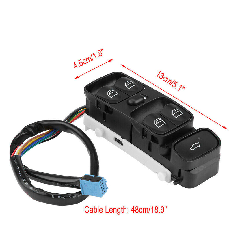 Power Window Switch Driver Side A2098203410 For Mercedes-Benz C209 A209