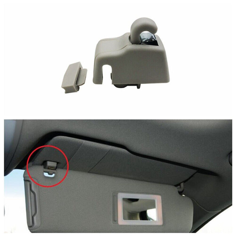 Gray Sun Visor Gray Clip Hook Retainer 4L0859561/2 for Audi 2007-2015 Q7