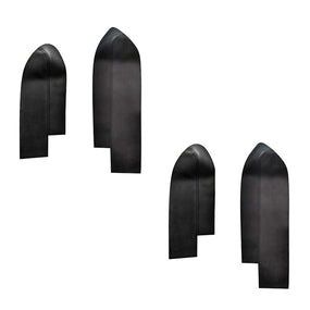 4Pcs Black Door Armrest Panel Insert Leather Cover for Honda CR-V 2007-2011
