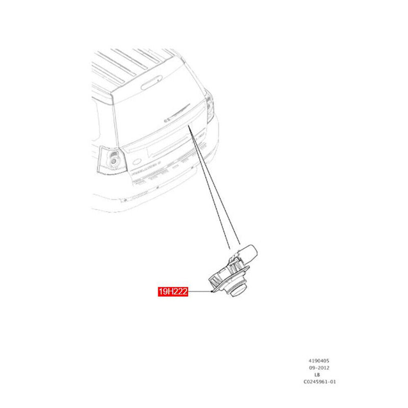 DH52-19G490-AD Rear View Backup Assist Camera for Land Rover Freelander 2006-14