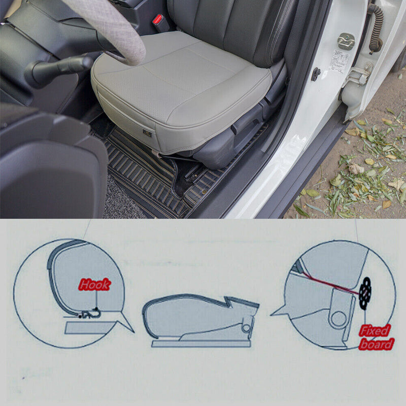 PU Leather 3D Full Surround Car Seat Protector Seat Cover Car Accessories Gray