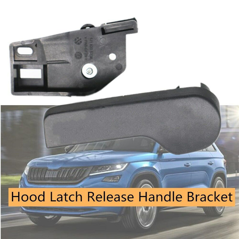 Hood Latch Release Handle+Bracket 1J1823633A 1J1823533C For VW Jetta Golf Beetle