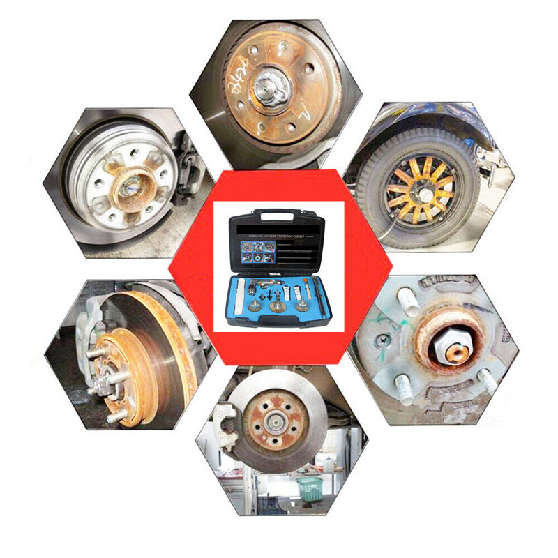 Auto Wheel Hub Polishing Derusting Rotary Wire Brush Tool Kits