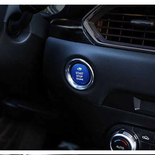 Blue Engine Start / Stop Push Button Cover Trim for Mazda 2012-2018 3 MX-5 CX5