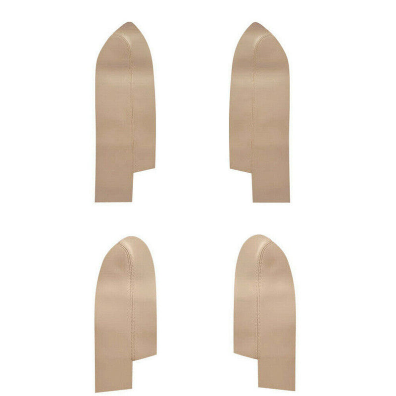 4Pcs Beige Door Armrest Panel Insert Leather Cover for Honda CR-V 2007-2011