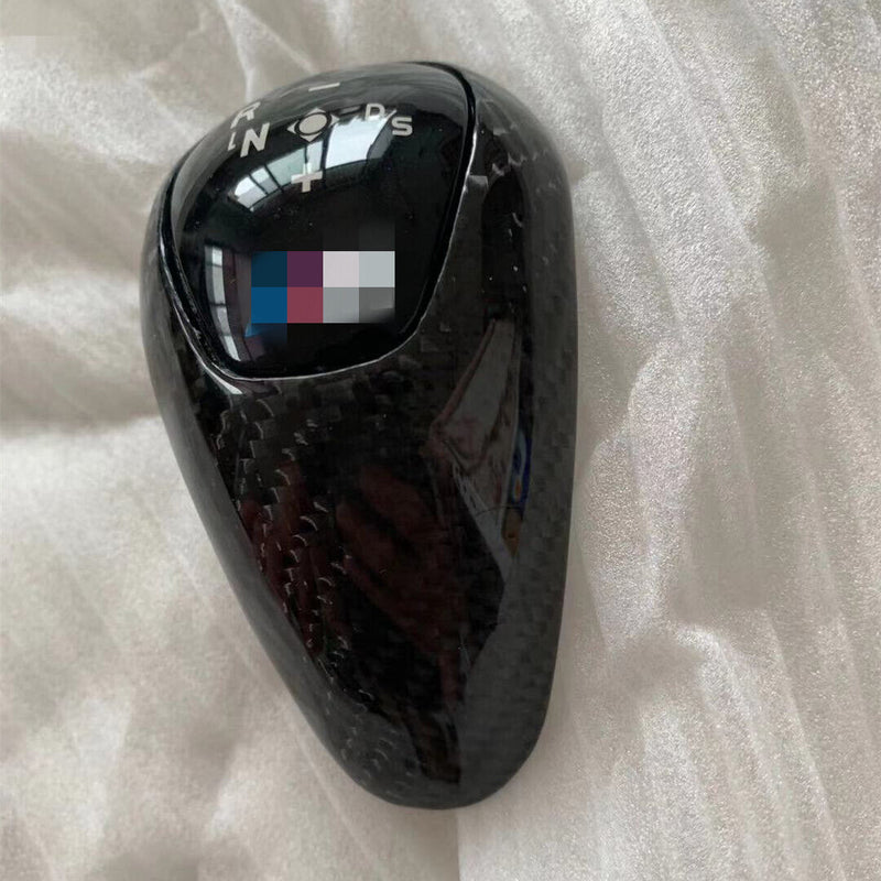 Carbon Fibre Gear Shift Knob Panel w/M Sticker for BMW M6 F06 F12 F13 2012-2018