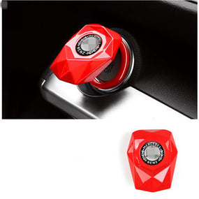 Red Alloy Engine Start Stop Button Switch Decor Trim Cover for Mercedes-Benz