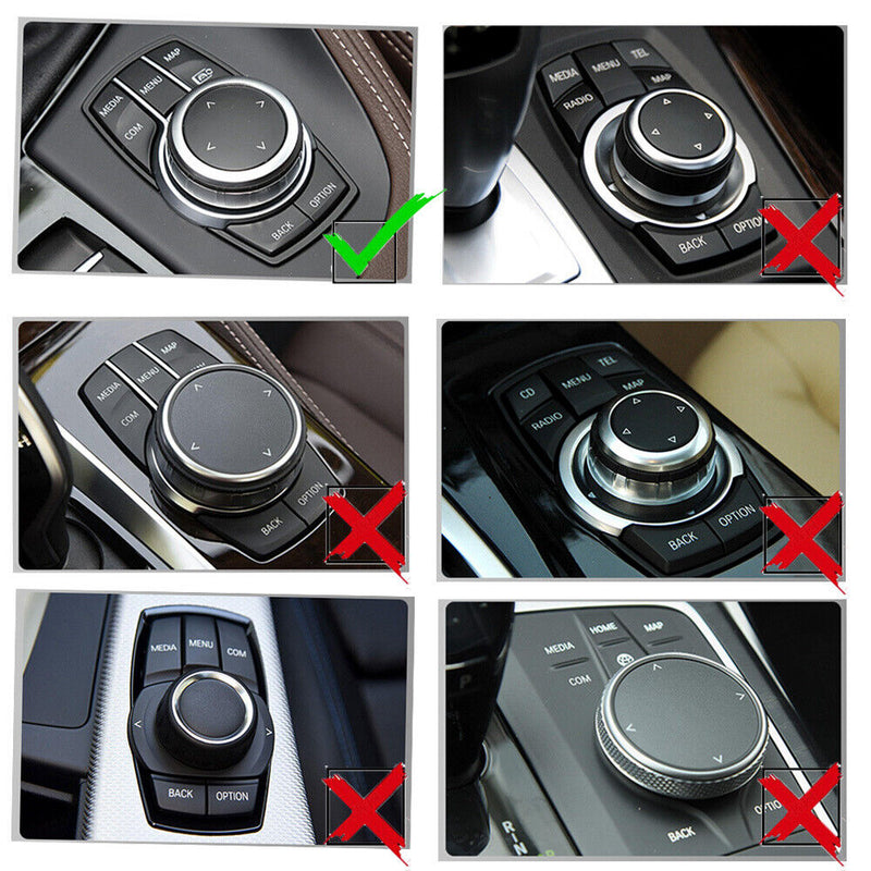 7 Button IDrive Multi-Media Knob Rock Crystal Cover for BMW 19-21 X1 X2 2018-21