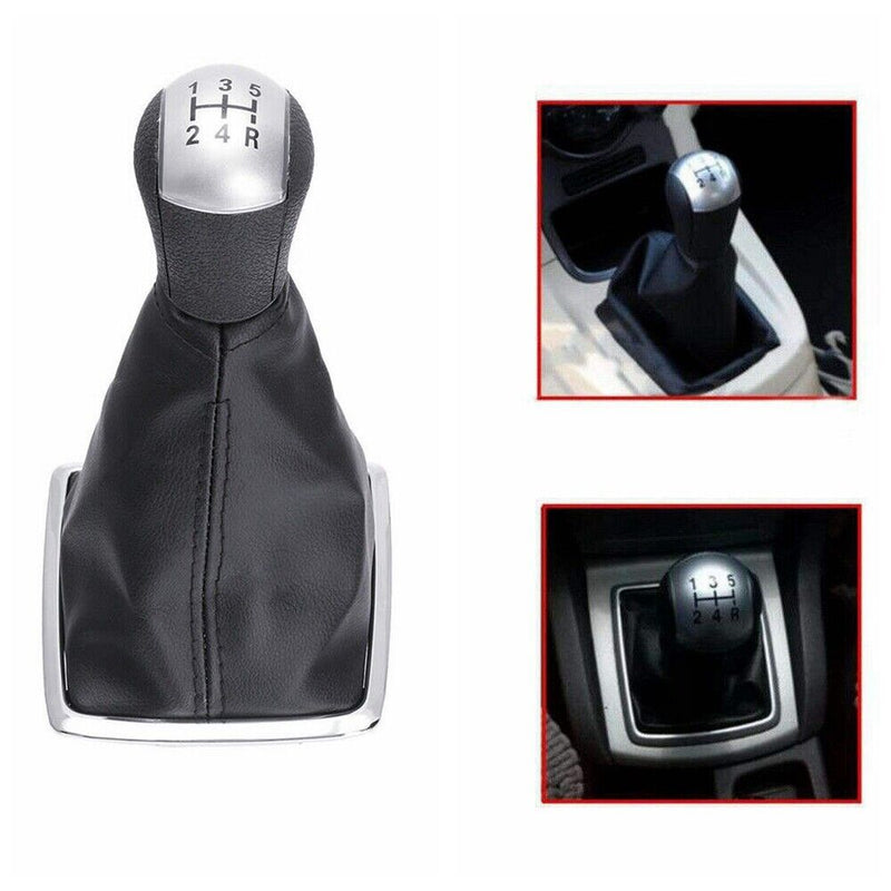 5Speed Gear Shift Knob Stick Gaiter Boot Cover For Ford Focus Mondeo MK3 Mustang