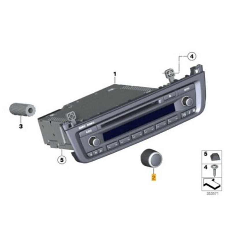 ¦µ8mm Radio Volume Control Rotary Knob 9231059 for BMW X3 F25 2011-2016